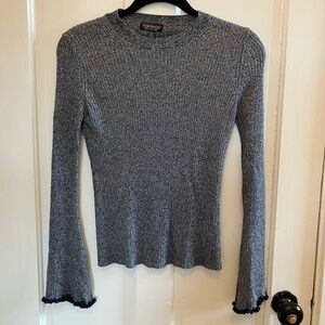 Topshop bell sleeve sweater